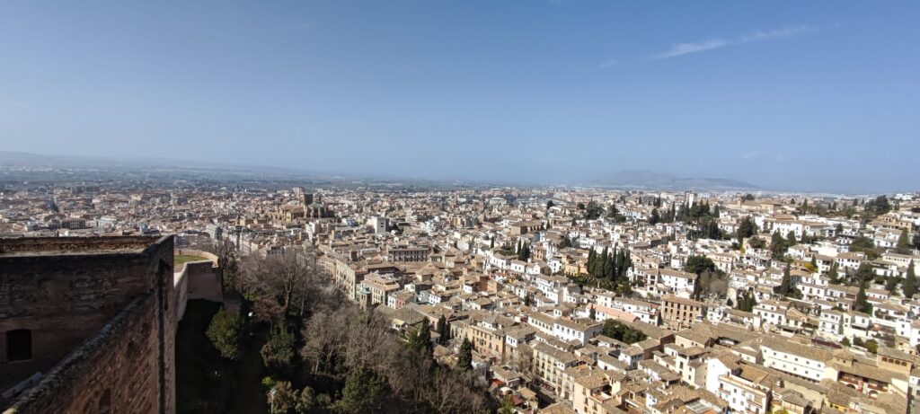 Vistas a Granada desde la Alcazaba de la Alhambra